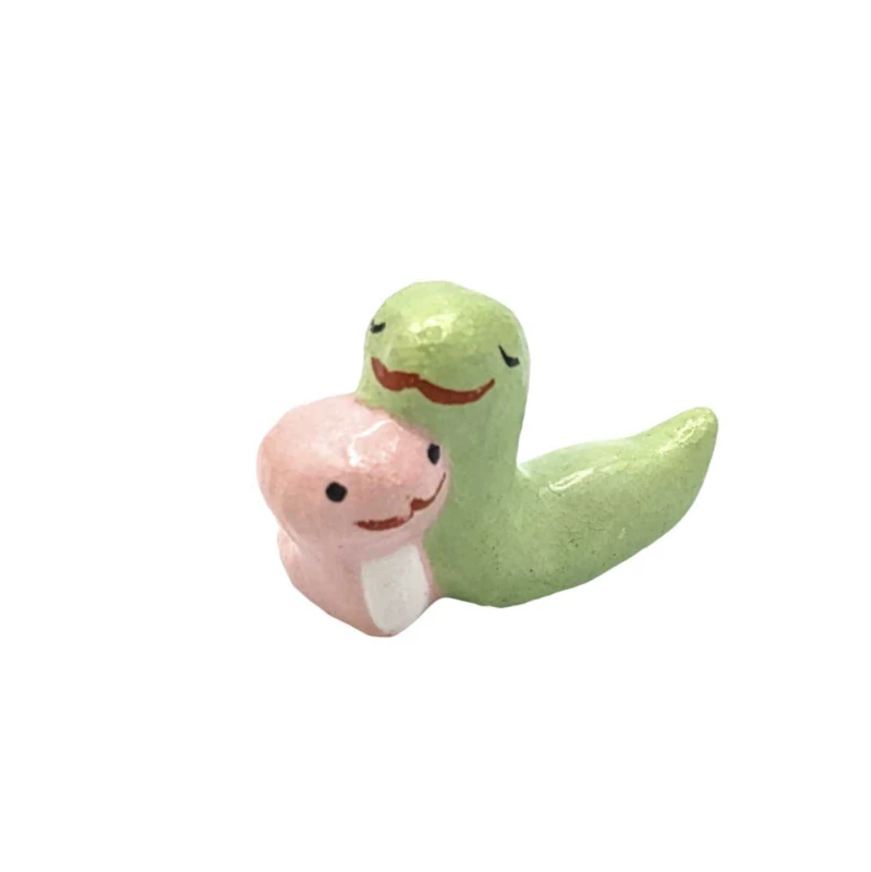 京焼　箸置　親子へび