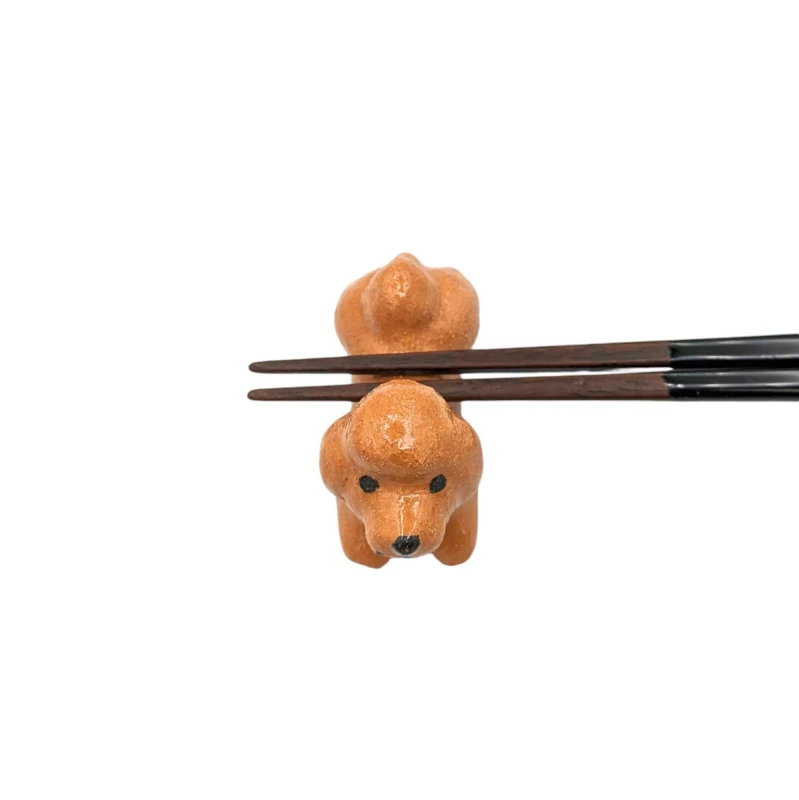 京焼　箸置　トイプードル 2枚目