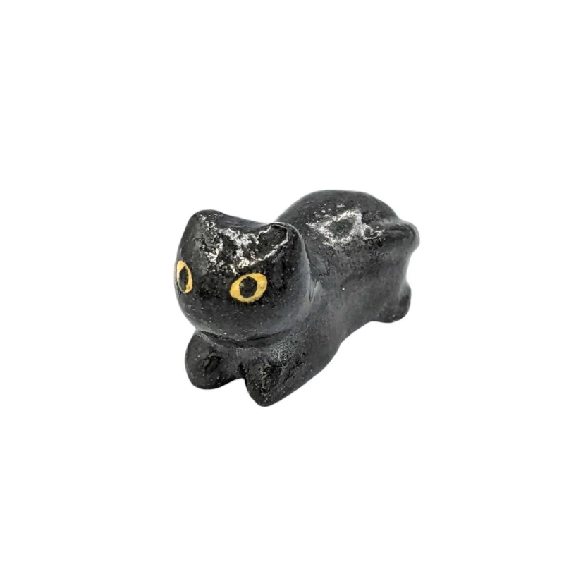 京焼　箸置　子猫(黒)