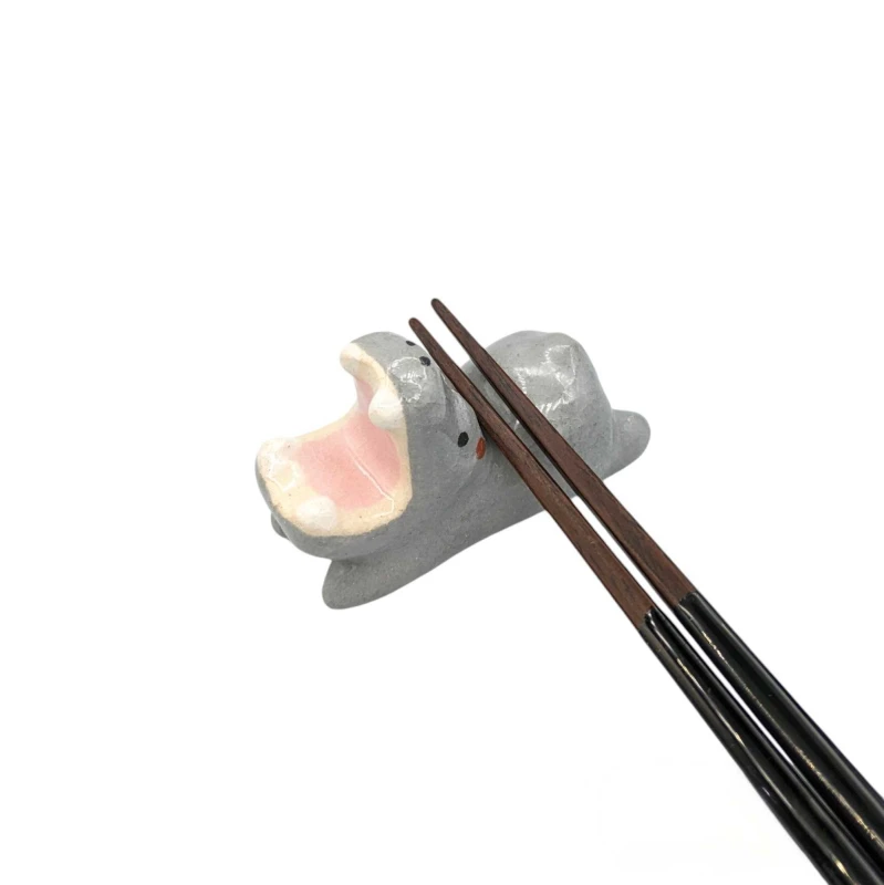 京焼　箸置　カバ 2枚目