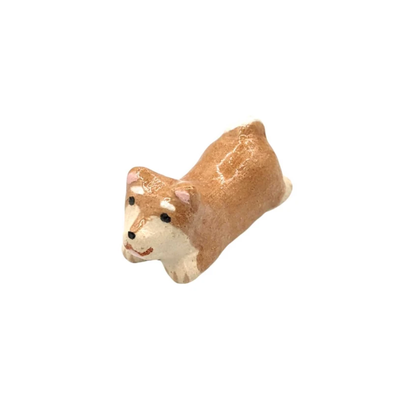 京焼　箸置　柴犬(茶)