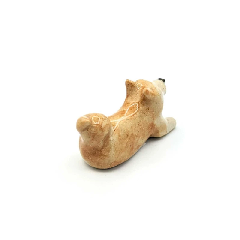 箸置　日本の犬　秋田犬　ふせ 2枚目
