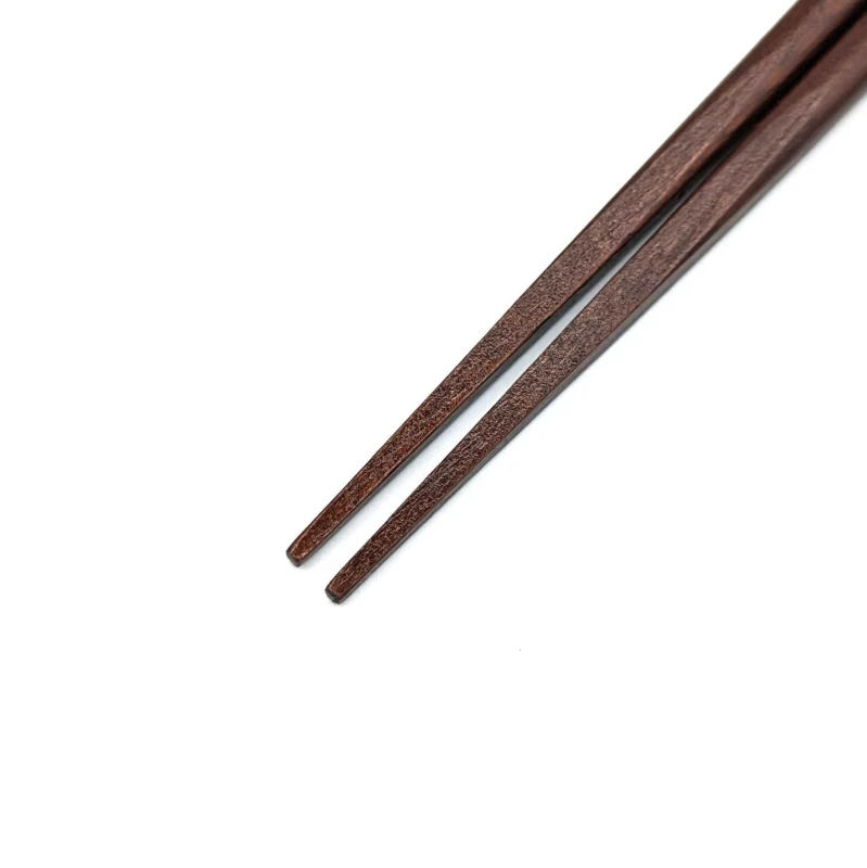 若狭塗箸　会津蒔絵　三毛猫(赤)18cm 1枚目