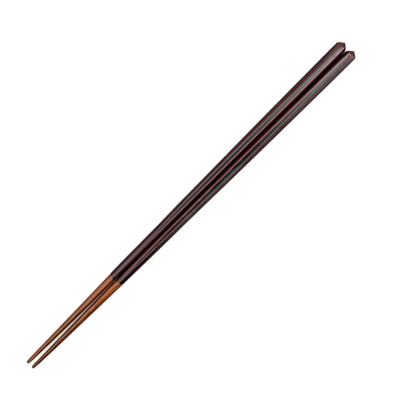 木曽塗　ダイヤカット細竹箸　赤溜(中) 3枚目