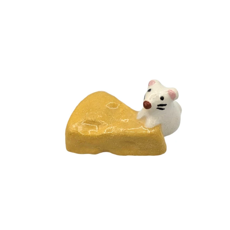 京焼　箸置　ねずみチーズ