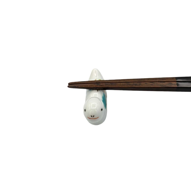 京焼　箸置　干支(巳)迎春草花　揃え 2枚目