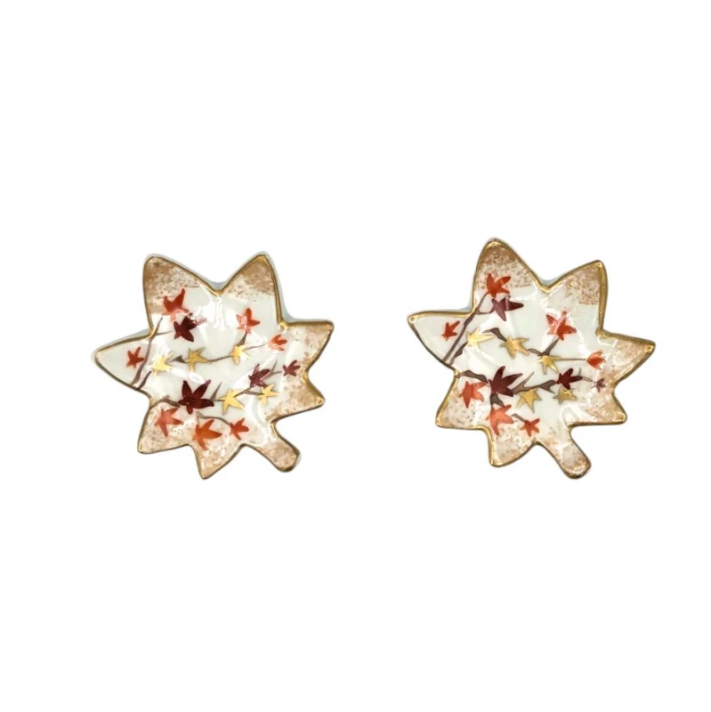 京焼 ペア箸置 見頃紅葉