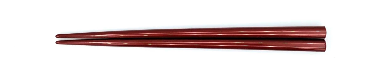 四角塗箸　朱　16cm