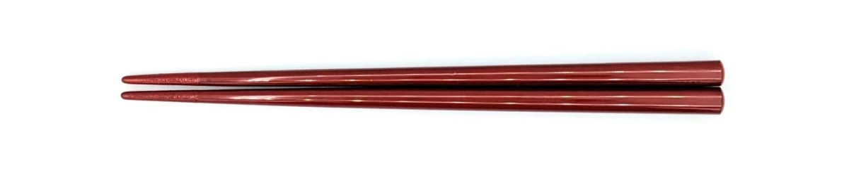 四角塗箸　先乾漆　朱　16cm