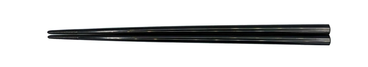 四角塗箸　先乾漆　黒　18cm