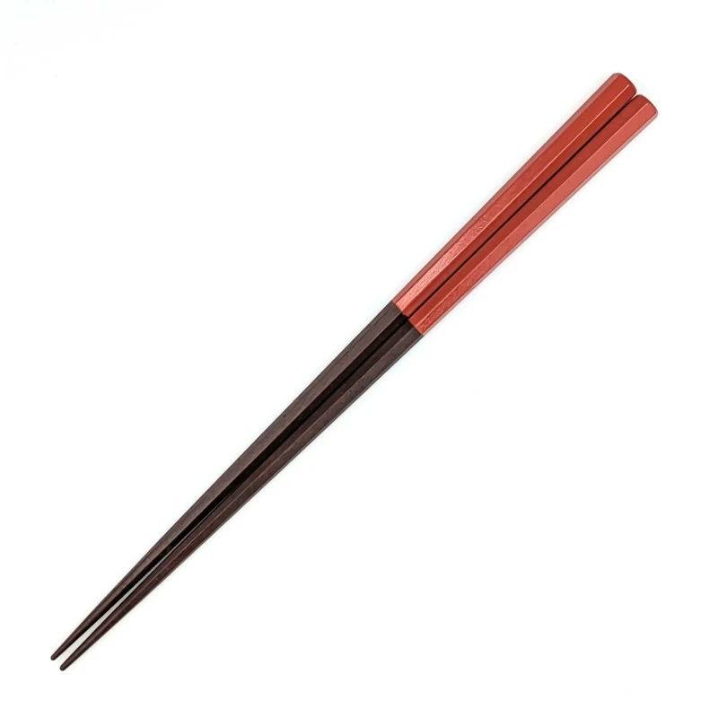 七角削り　塗分け　朱(中) 3枚目