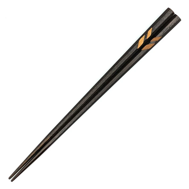 八角矢羽根　黒　(大) 3枚目