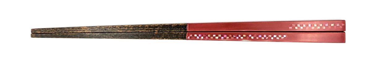 香川漆器　螺鈿市松(中)