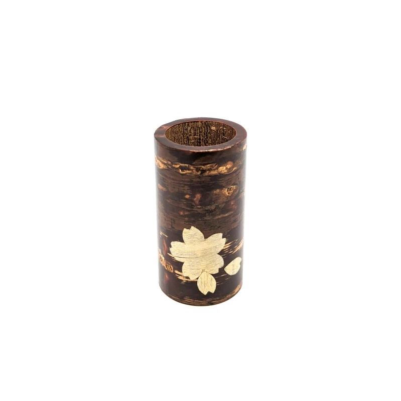 樺細工　丸楊枝立　桜