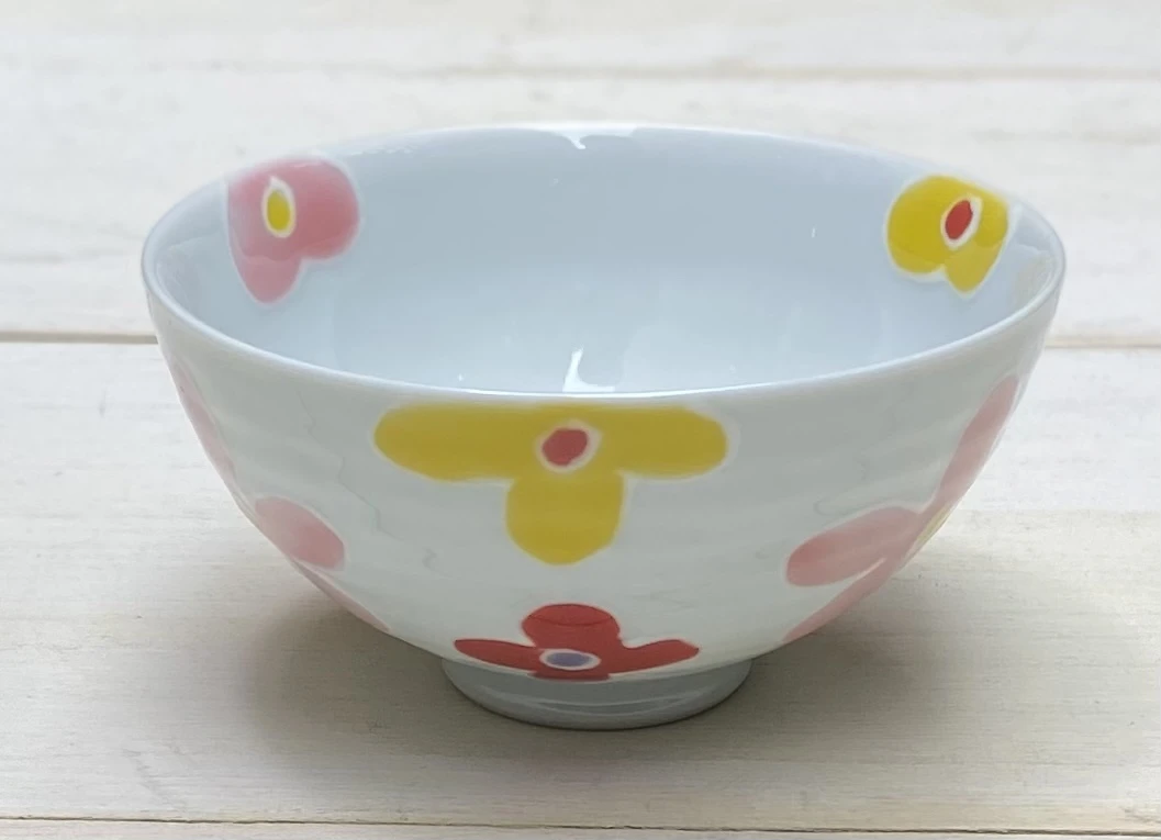 フラワー　茶碗　(ミニ)