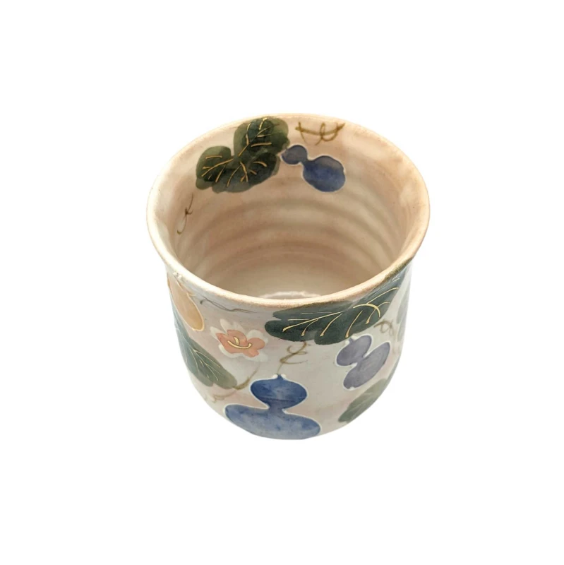 京焼　湯呑　花六瓢(大) 2枚目