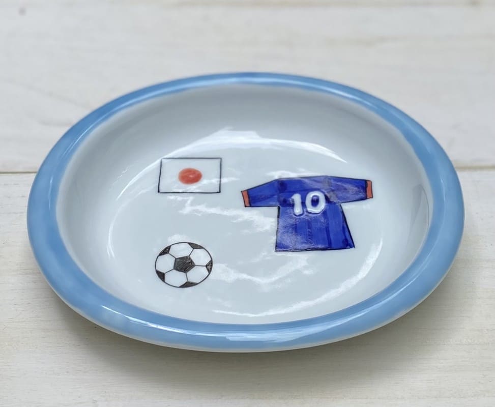 サッカー　日本　グラタン皿