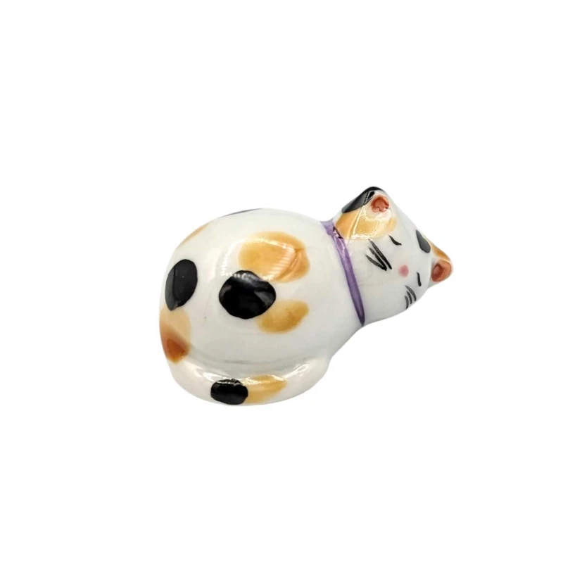 京焼　箸置　ひだまり猫　ミケ