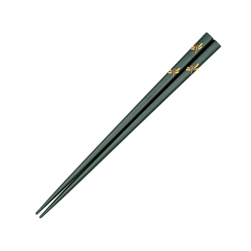 川連塗箸　トンボ　緑　19cm 3枚目