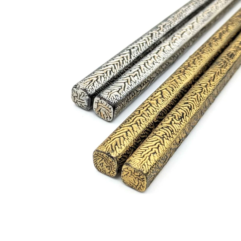 【送料無料】ちぢみ塗　金・銀　夫婦箸セット【桐箱入】 3枚目