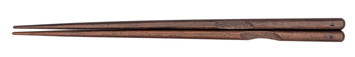 箸使い　茶　23.5cm