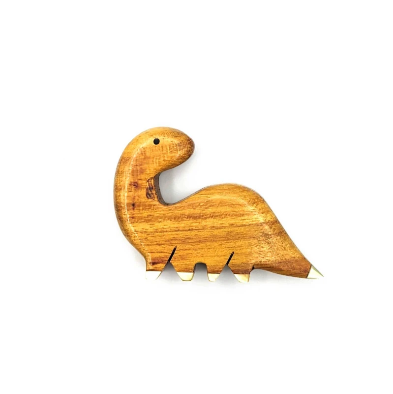 木製箸置　ブラキオサウルス