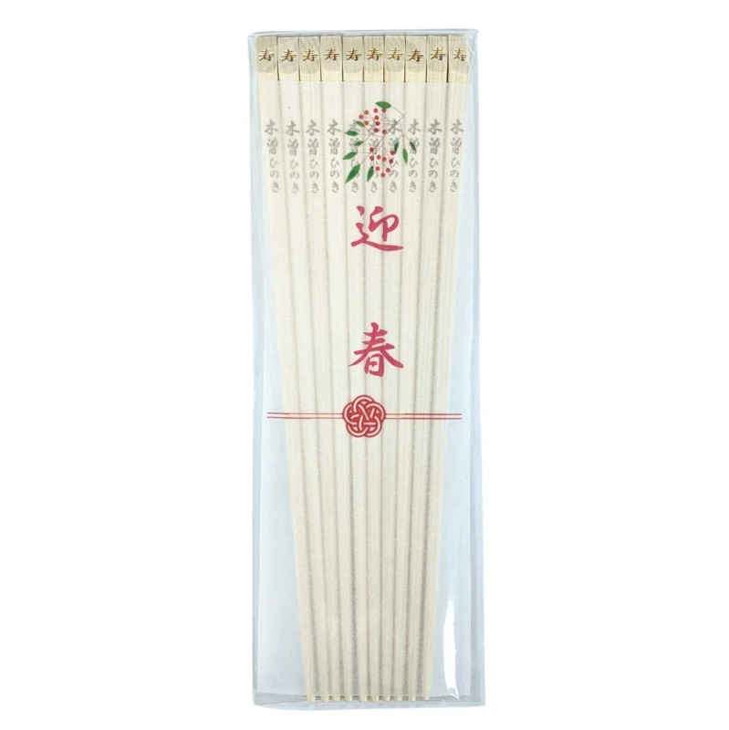 木曽ひのき　角丸天削　5膳入り　迎春 4枚目