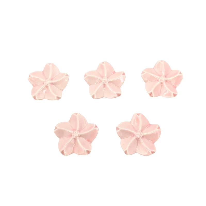 京焼　箸置き　桜(花車)　5個組