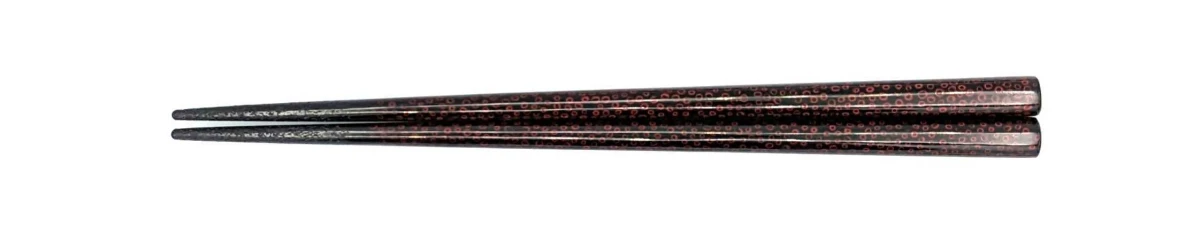 津軽塗 七々子(黒)16.5cm