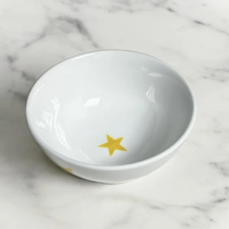 小夏オリジナル　スター・黄色　茶碗　(ミニ) 2枚目