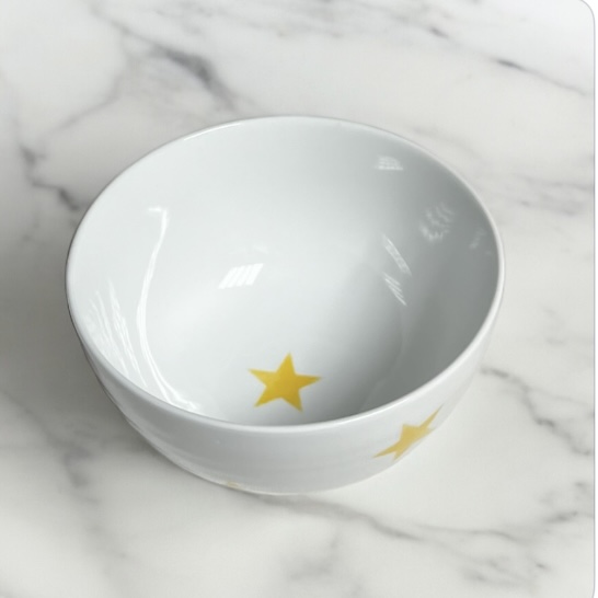 小夏オリジナル　スター・黄色　茶碗　(小) 2枚目