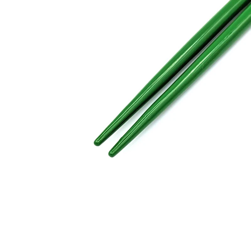 籃胎漆器箸　極細　緑 1枚目
