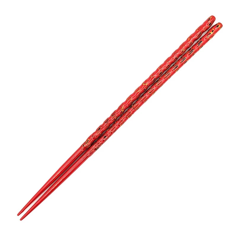 籃胎漆器箸　極細　赤 3枚目