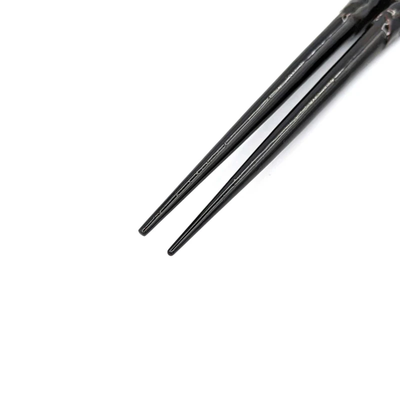 籃胎漆器箸　天然漆　黒 1枚目
