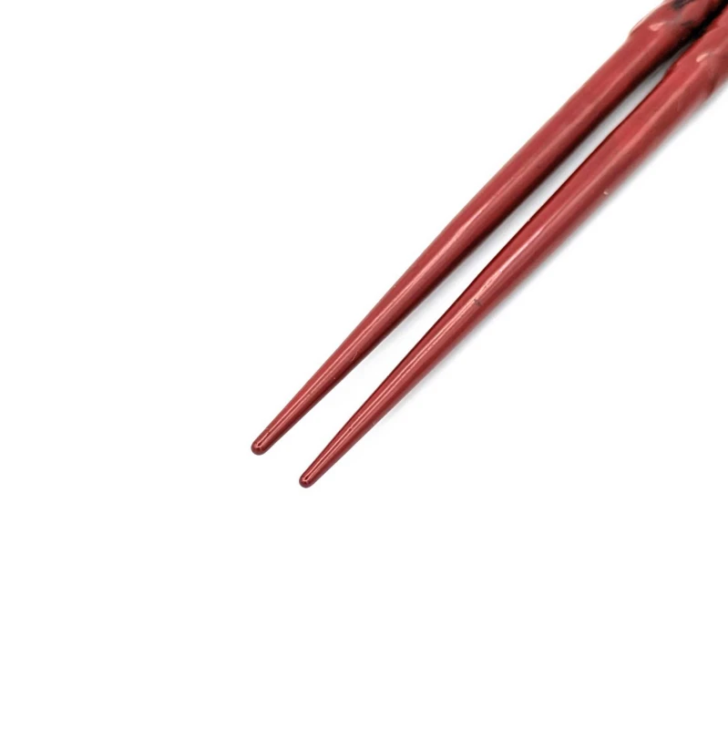 籃胎漆器箸　天然漆　朱 1枚目
