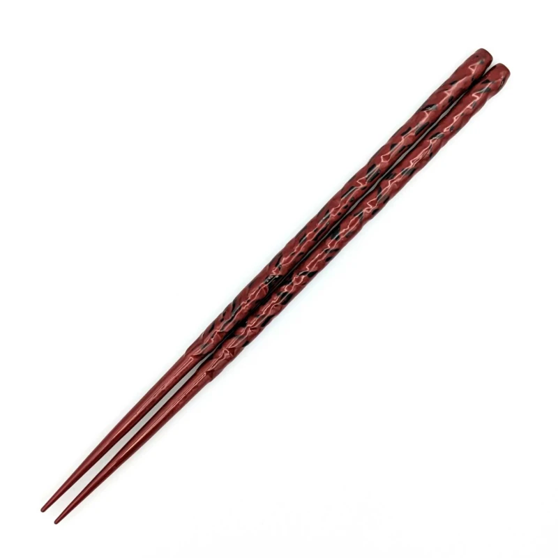籃胎漆器箸　天然漆　朱 3枚目
