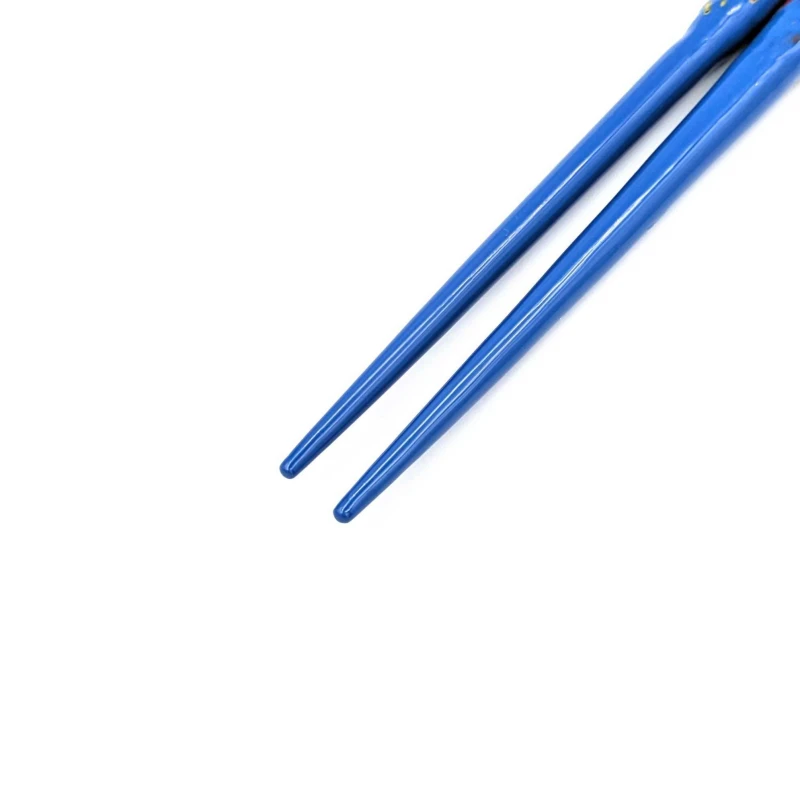籃胎漆器箸　艶有　青 1枚目