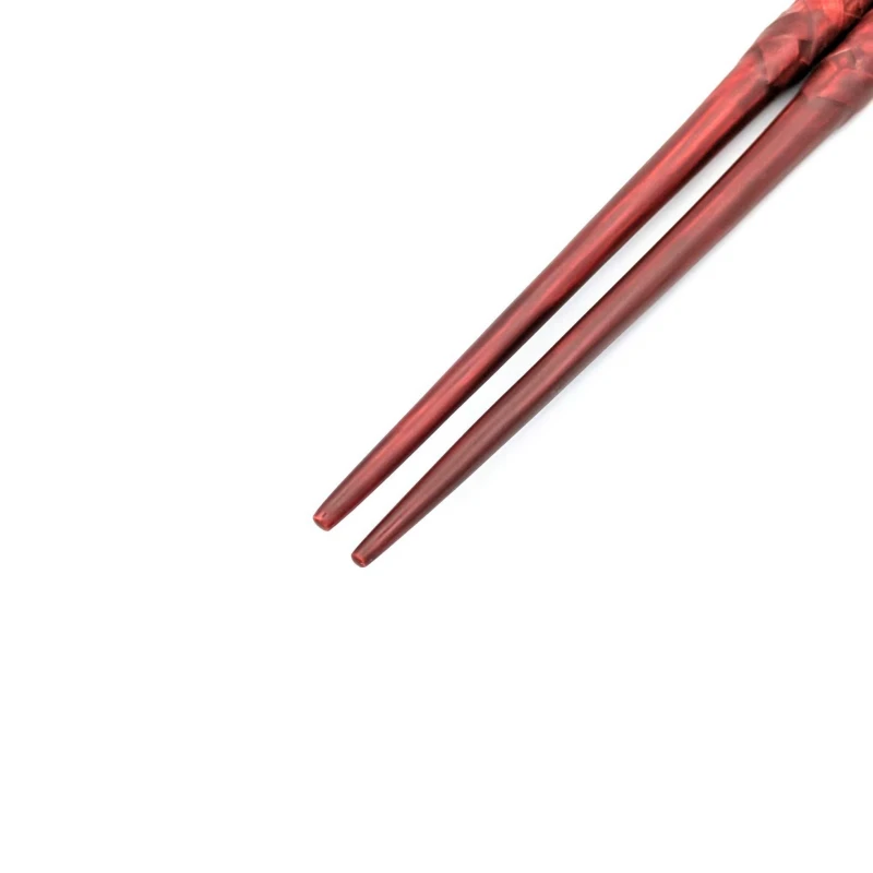 籃胎漆器箸　ナチュラル　紅溜 1枚目