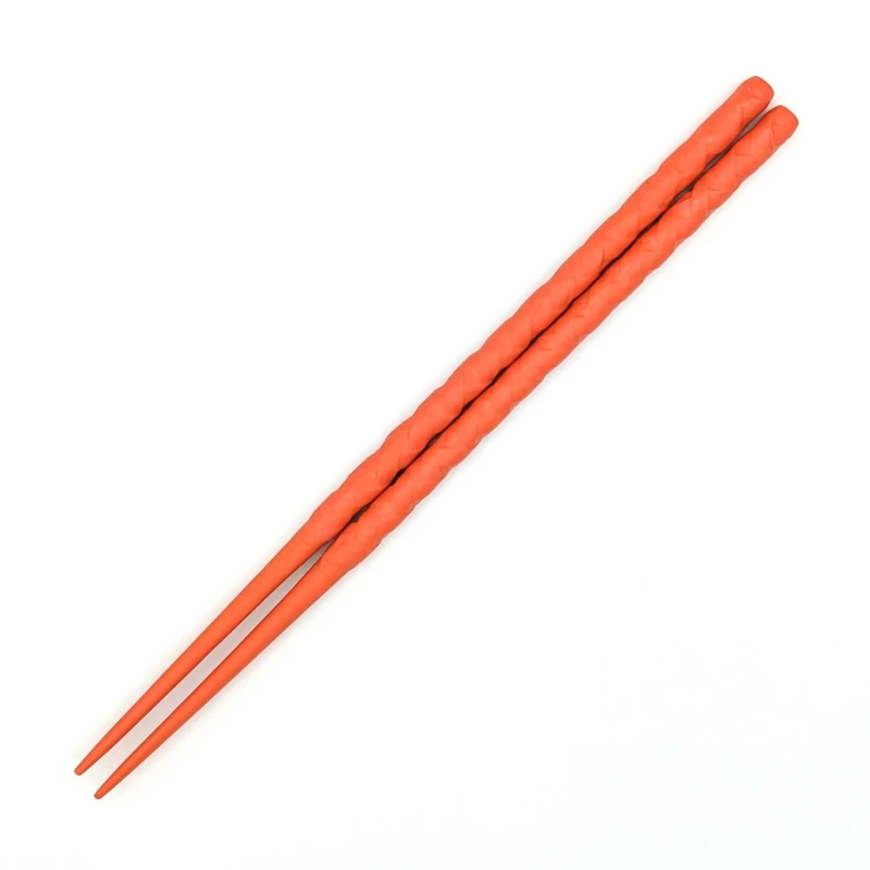 籃胎漆器箸　ナチュラル　だいだい 3枚目