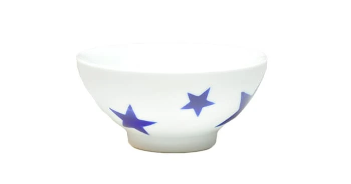 小夏オリジナル　スター・青色　茶碗　(ミニ)