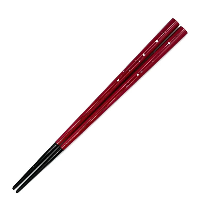 若狭塗箸　海の煌めき　赤(中) 3枚目