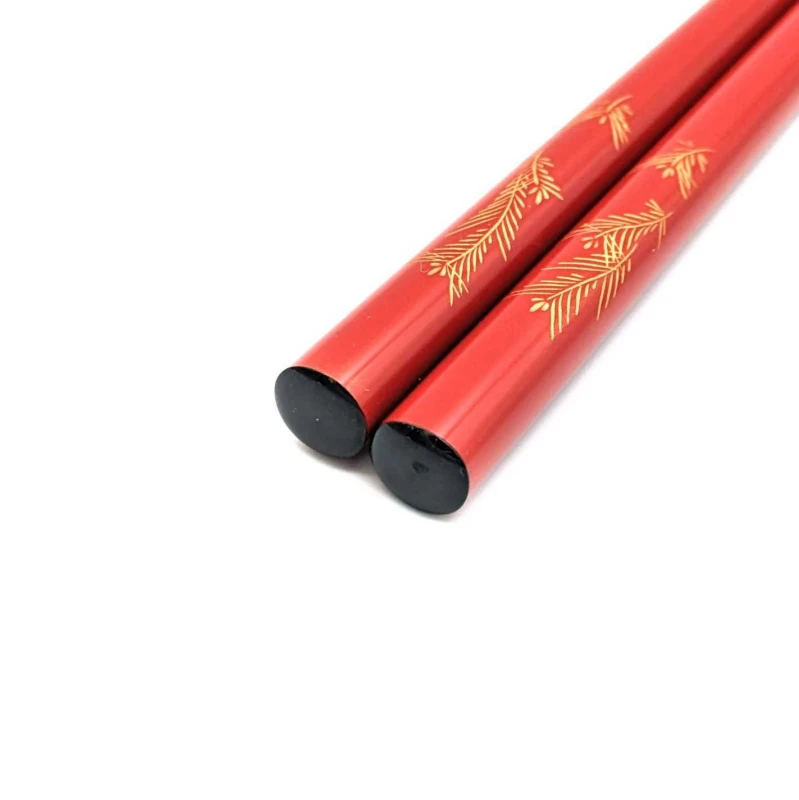 輪島塗　沈金若松(中) 2枚目