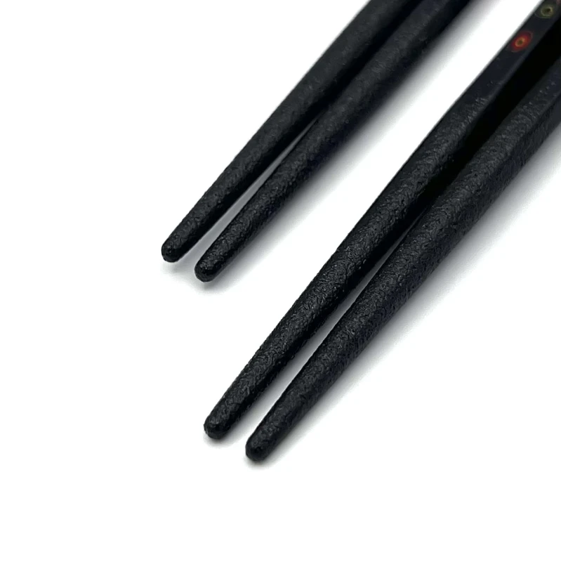 【送料無料】津軽塗　六角螺鈿唐塗一面とばし　先乾漆　夫婦箸セット【桐箱入】 1枚目