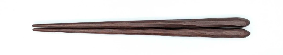 けずり子供箸　拭漆　18cm