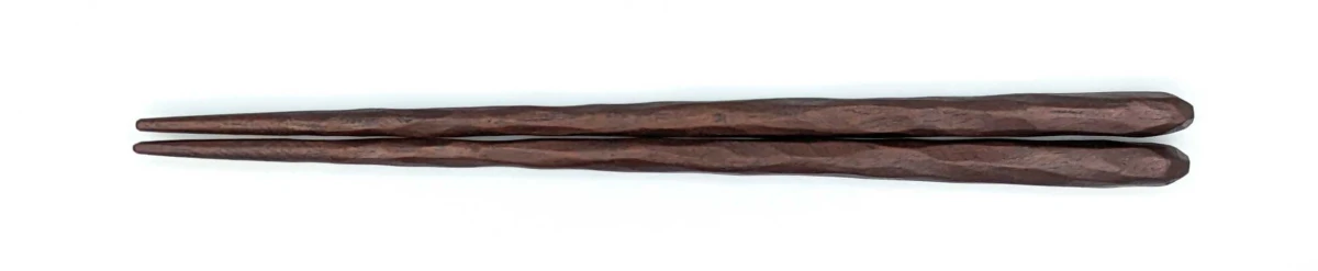 けずり子供箸　拭漆　19cm