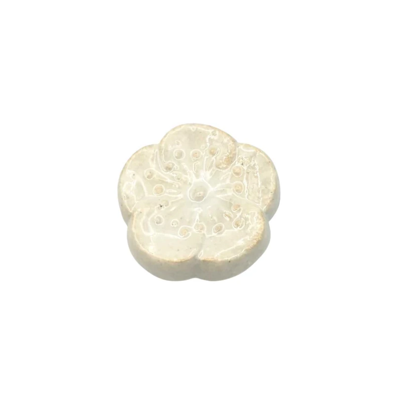 信楽焼　箸置　梅(白)