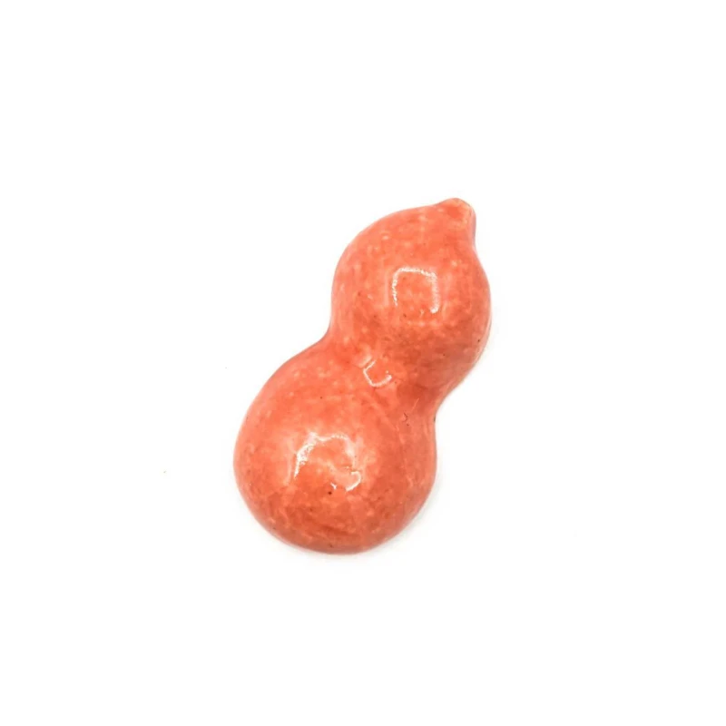 信楽焼　箸置　瓢箪(赤)