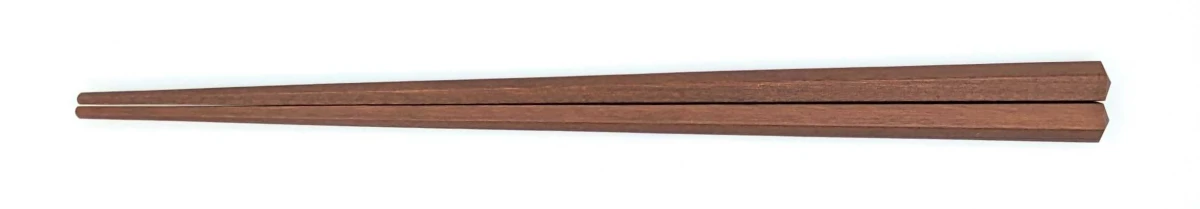 五角箸　イペ　21.5cm