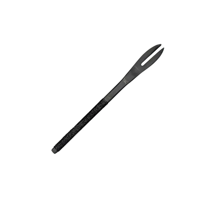 布着せカトラリー紗綾ピックフォーク　漆黒