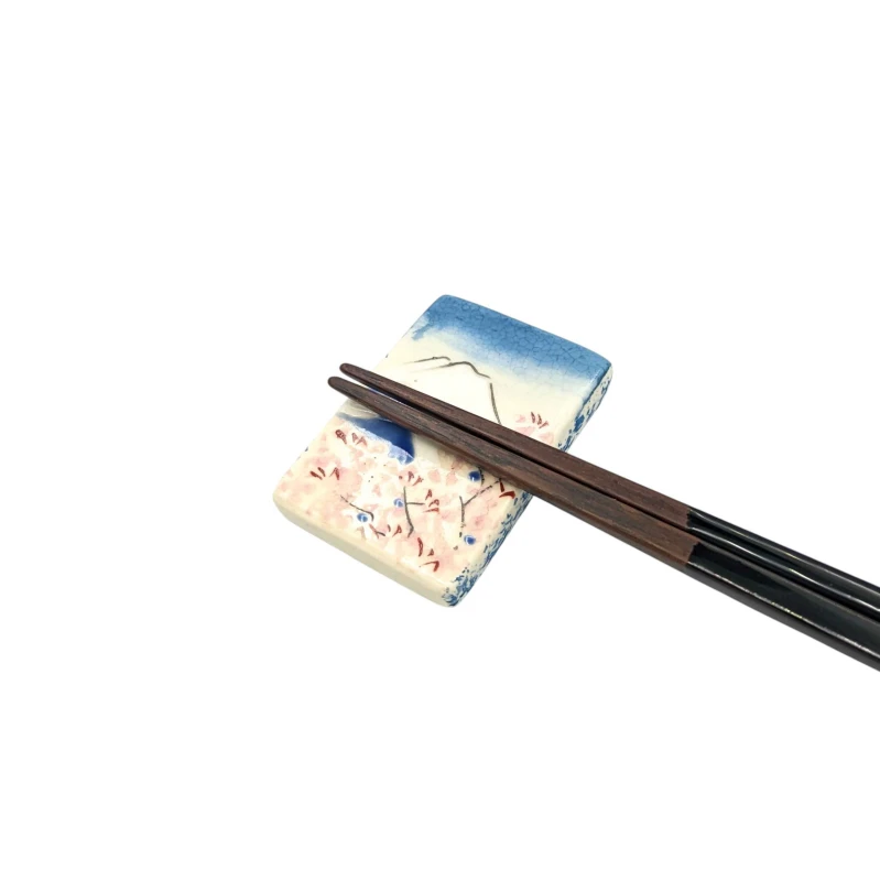 京焼　箸置　富士景色　春 2枚目